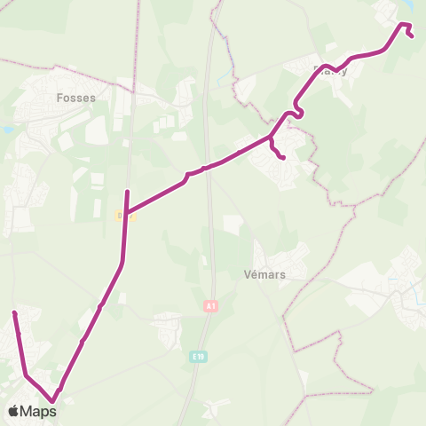 Île-de-France Mobilités Institut Saint-Dominique <> Gymnase map