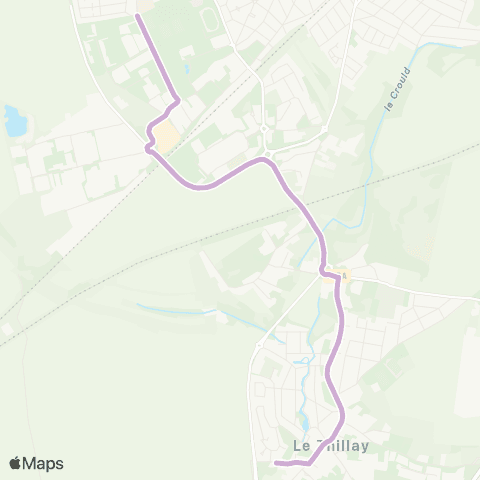 Île-de-France Mobilités Collège Philippe Auguste <> Le Moulin map