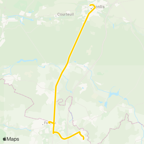 Île-de-France Mobilités Treize Saules <> Collège Anne-Marie Javouhey map