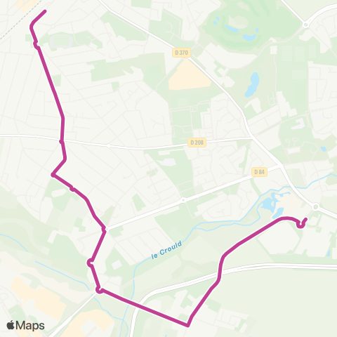 Île-de-France Mobilités Rd-pt de Bonneuil <> Gare de Villiers-le-Bel Gonesse Arnouville map