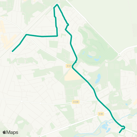 Île-de-France Mobilités Gare de Villiers-le-Bel Gonesse Arnouville <> Rd-pt de Bonneuil map