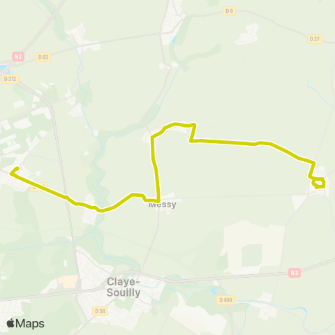 Île-de-France Mobilités Gare Routière <> Gare de Mitry-Claye map