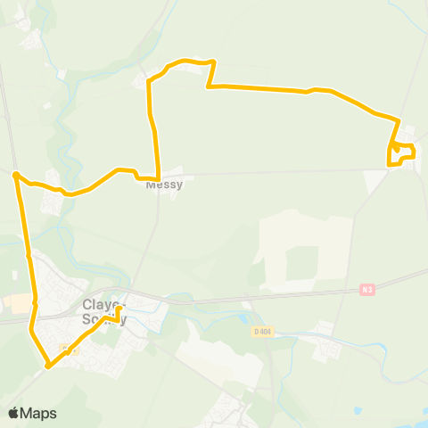 Île-de-France Mobilités Mairie <> Gare Routière map