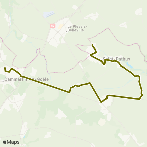 Île-de-France Mobilités Lycée Charlotte Delbo <> Les Frênes map