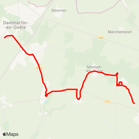 Île-de-France Mobilités Lycée Charles de Gaulle <> Église map
