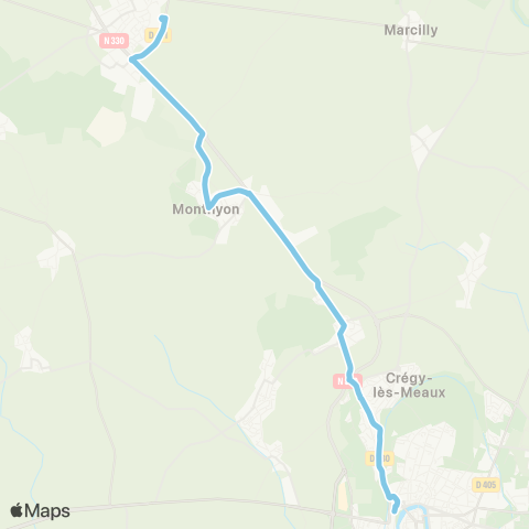 Île-de-France Mobilités Le Blamont <> Collège Nicolas Tronchon map