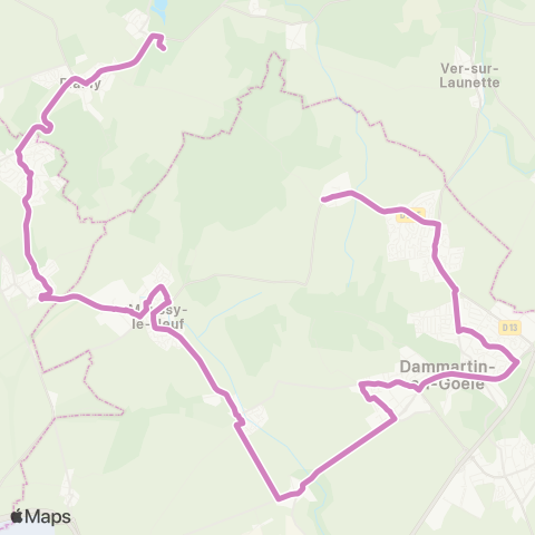 Île-de-France Mobilités Institut Saint-Dominique <> Dom Ganneron map