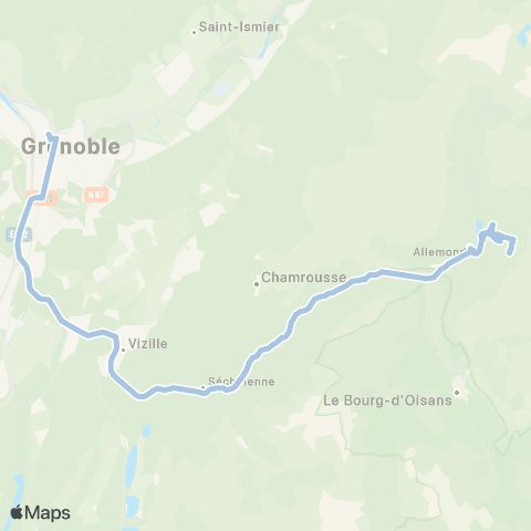 Transaltitude Transaltitude Oz en Oisans map