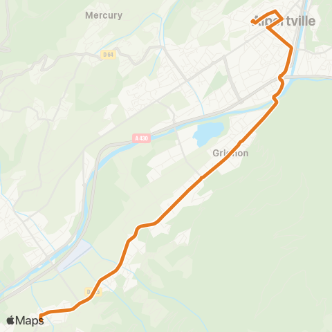 TRA Mobilité Albertville-St Hélène / Isere map