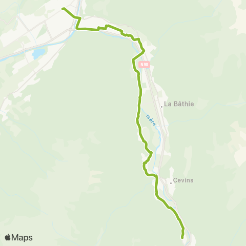 TRA Mobilité Albertville-Rognaix map