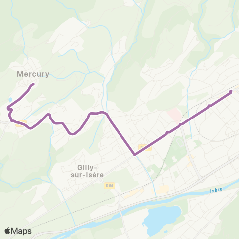 TRA Mobilité Albertville - Mercury map