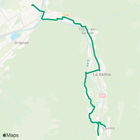 TRA Mobilité Albertville-Rognaix map