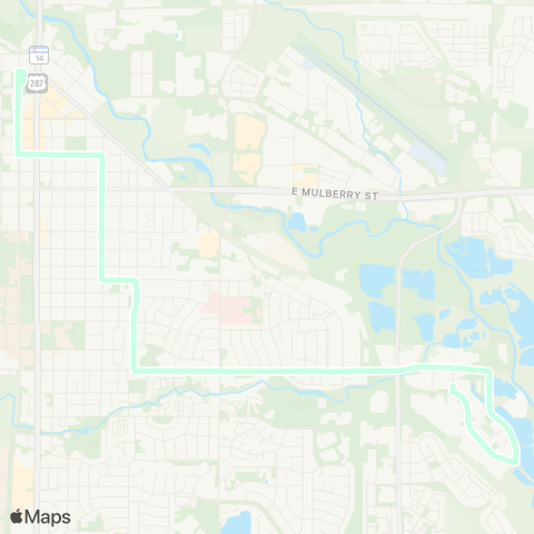 Transfort Downtown Transit Center map