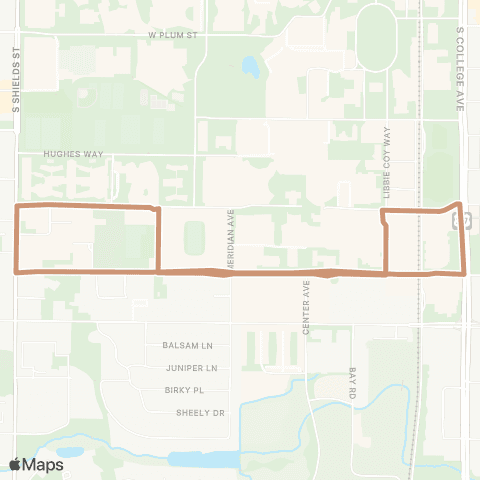 Transfort Ada Shuttle map