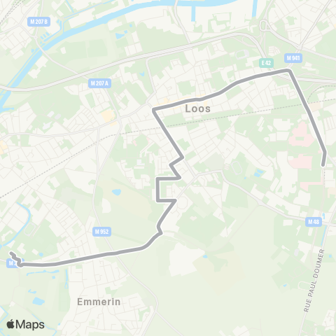 Ilévia Scolaires Ligne Scolaire 916 map