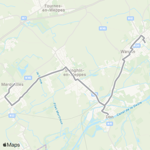 Ilévia Scolaires Ligne Scolaire 917 map