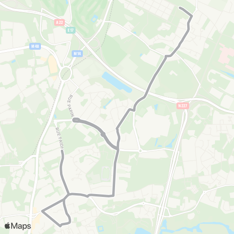 Ilévia Scolaires Ligne Scolaire 922 map