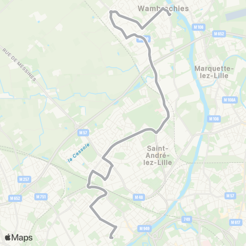 Ilévia Scolaires Ligne Scolaire 923 map