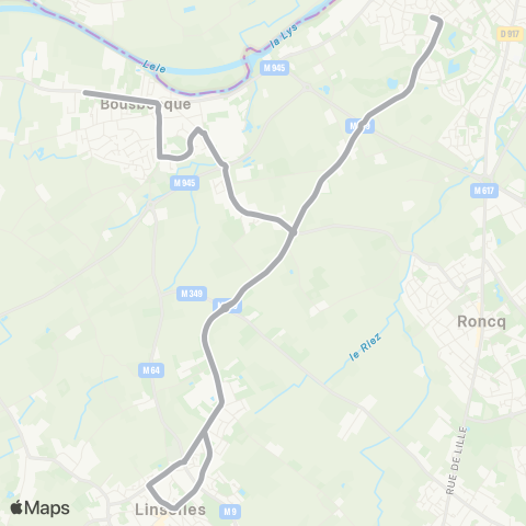 Ilévia Scolaires Ligne Scolaire 941 map