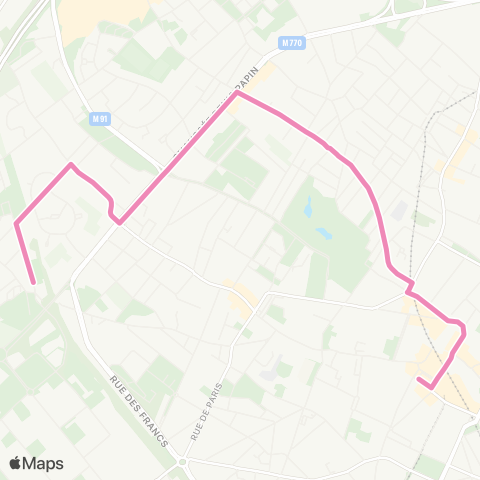 Ilévia Citadine Tourcoing Clinquet / Tourcoing Ctre map