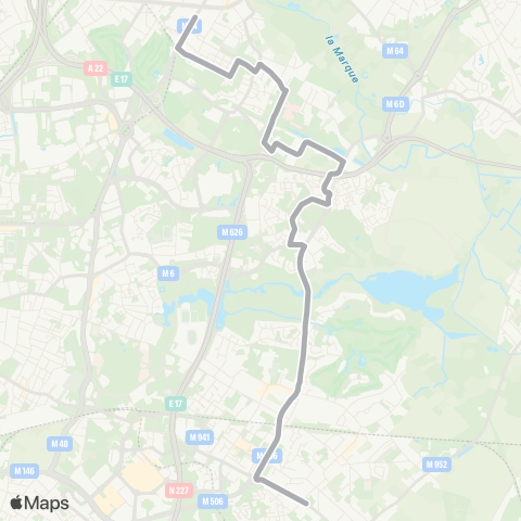 Ilévia Scolaires Ligne Scolaire 969 map