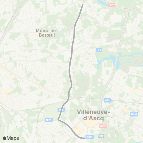 Ilévia Bus Stade map