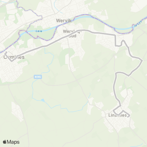 Ilévia Wervicq Curie - Linselles Collège Matisse map