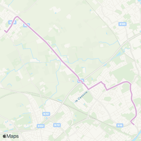 Ilévia Saint André Gare - Verlinghem Mairie map