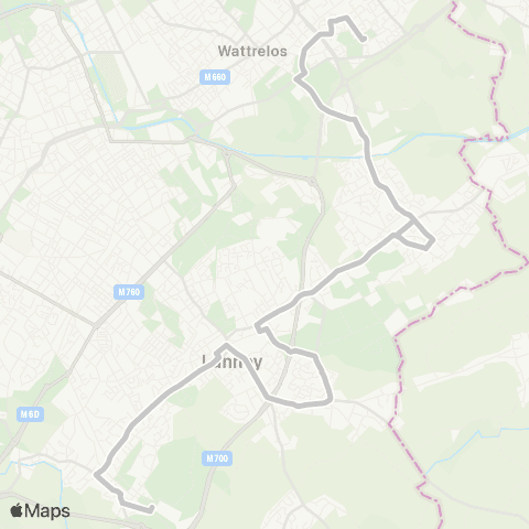 Ilévia Wattrelos Beaulieu - Foch - Hem la Vallée map