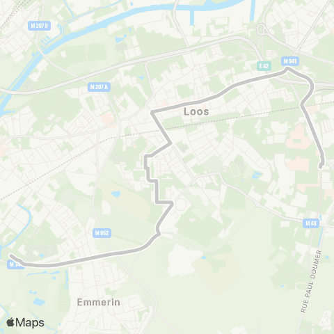 Ilévia Lille CHU Eurasanté - Lycée Beaupré map