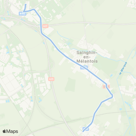 Ilévia Villeneuve d'Ascq 4 Cantons - Territoire E. map