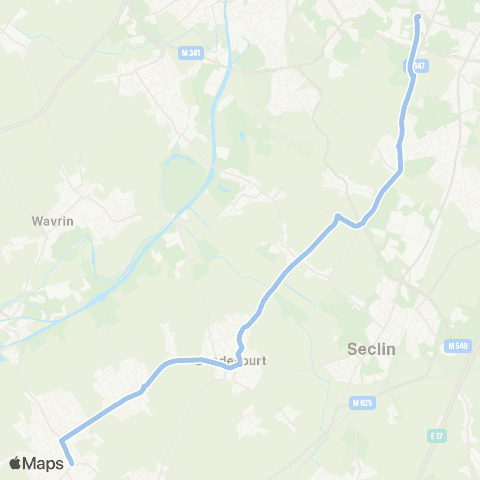 Ilévia Lille CHU-Eurasanté - Sud Mel map