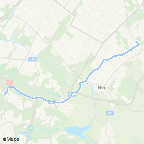 Ilévia Les Prés e Pisani - Sud-Est Roubaisien map