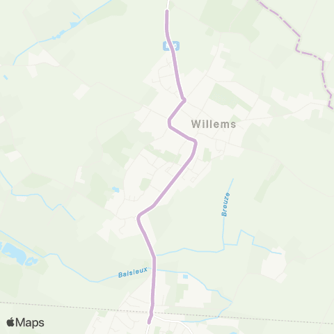 Ilévia Willems - Baisieux Gare map