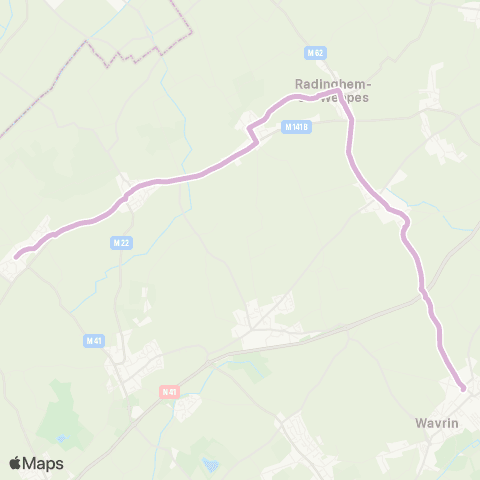 Ilévia Aubers Église - Wavrin Gare map