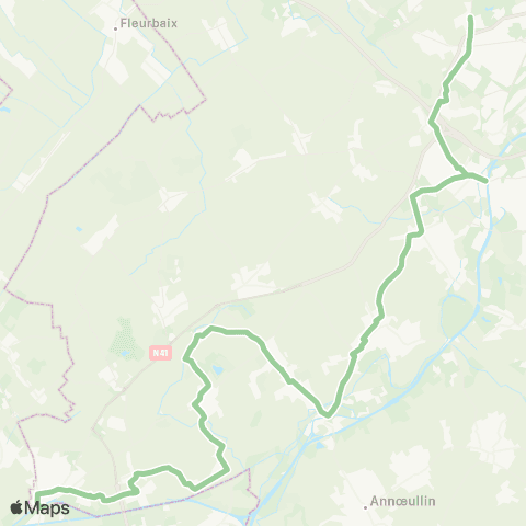 Ilévia La Bassée Gare - Lomme Saint Philibert map