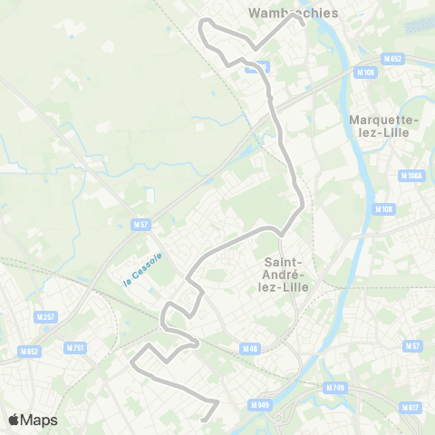 Ilévia Wambrechies Château - Lycée Jean Perrin map