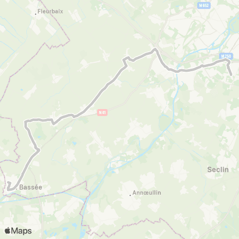 Ilévia La Bassée - Loos Isv - Lille CHU Eurasanté map