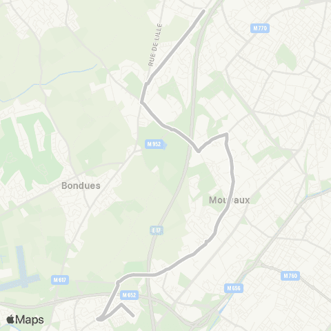 Ilévia Roncq Pied de Boeuf - Marcq Institution map