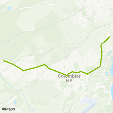 Transports Publics Neuchâtelois Auvernier, Pacotte - Bôle, Pierre-à-Sisier map