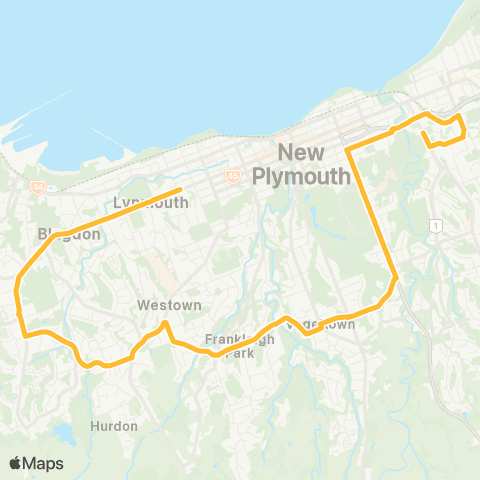 Citylink School buses Orbiter 51 map