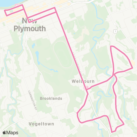 Citylink Commuter buses Welbourn / Highlands Park map