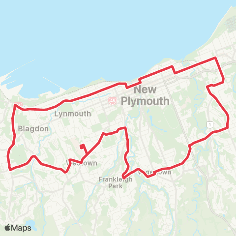 Taranaki Regional Council Saturday Orbiter Anti-clockwise map