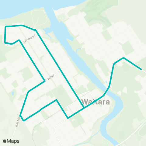 Taranaki Regional Council Waitara Morning Loop map
