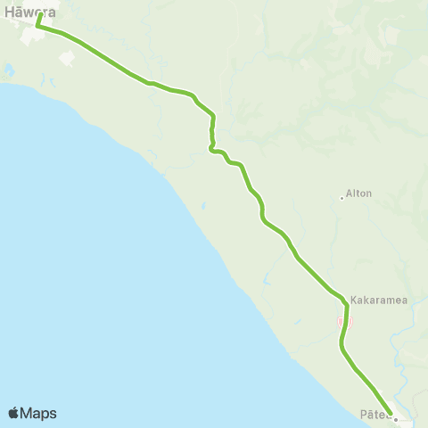 Taranaki Regional Council Hawera - Patea map