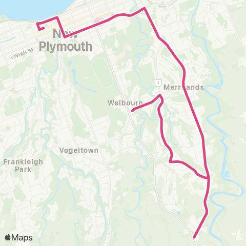 Taranaki Regional Council Welbourn / Mangorei / Merrilands / City map