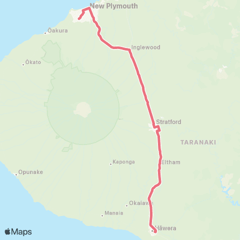 School Buses Hawera - NPBHS & FDMC map