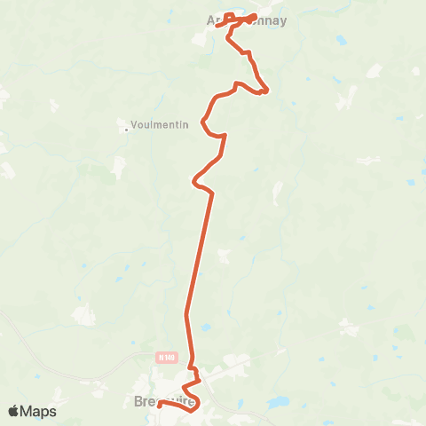 Tréma Bressuire - Argentonnay map