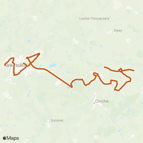 Tréma Chiché - Bressuire map