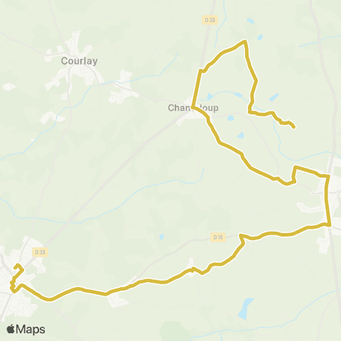 Tréma Chanteloup - Moncoutant sur Sèvre map